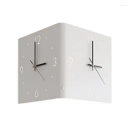 Wall Clocks Double Sided Corner Clock LED For Living Room Silent