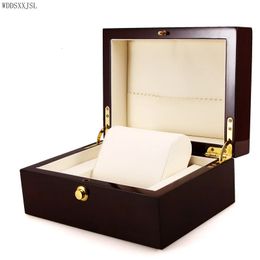 Gift Wrap WDDSXXJSL European-style simple Baking varnish watch box creative wooden gift Jewellery box storage box ring box home decoration 231023