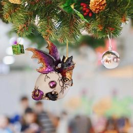 Christmas Decorations Dragon Baby Egg Hanging Ornament Tree Charm Cute Cartoon Car Pendant Bag Keychain Decoration Ornaments 2024 231023