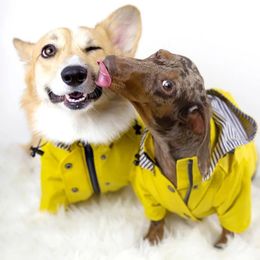 Dog Apparel Waterproof Pet Dog Coat Jacket for Medium Large Dogs Fashion Puppy Cat Raincoat Shiba Inu Bulldog Poodle Clothes mascotas Outfit 231024