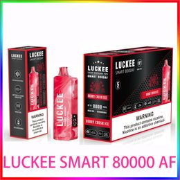 Original LUCKEE SMART 8000 AF 20ml e-liquid 600mah battery type c rechargeable mesh coil with LED indocator airflow adjustable crazvapes