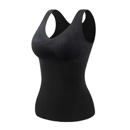 Women's Shapers Sleeveless Bra Thermal Undershirts With Fleece Underwear For Men Tops Long Sleeve Men's Pack