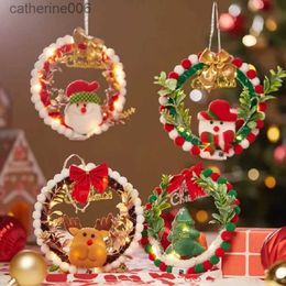 Other Toys Christmas Tree Diy Party Toy for Kids Xmas New Year Gifts Wreath Making Children Christmas Gift for Kids Craft Toy ChristmasL231024