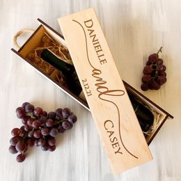 Gift Wrap Wedding Wine Ceremony Box Wine Capsule Wooden Wine Gift Box 5th Anniversary Gift for Her Personalized Christmas Gift 231023