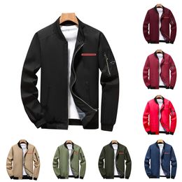 Pdara Original Style Herren-Designer-Jacke, für Paare, modisch, klassisch, Trend, Reißverschluss, langärmelig, schmal geschnitten, Mantel, Oberteil, Sport, Stehkragen, Mäntel, Dreiecks-Schulterklappen, Größe M-6XL