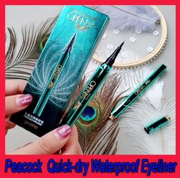 Peacock Eyeliner Pencil Liquid eye liner Waterproof Antisweat Lasting not dizzy Longwear Luxury eyeliner Cool black6696026