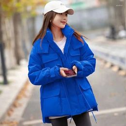 Women's Trench Coats Green Parkas Coat Women Winter Jacket 2023 Korean Fashion Oversized Padded Casual Thick Warm Hooded Parka Y2k Outerwear