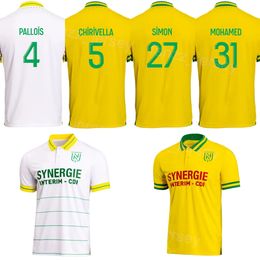 23-24 Club Team Nantes 31 MOHAMED Soccer Jersey 27 SIMON 5 CHIRIVELLA CASTELLETTO MOLLET MOUTOUSSAMY COCO DOUGLAS MERLIN PIERRE-GABRIEL BAMBA Football Shirt Kits