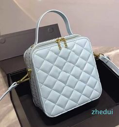 22s new Ladies Crossbody Designer Bags luxury Classic Handbags Diamond Quilting Shoulder Bag Double Zip exquisite Rivet Scarf