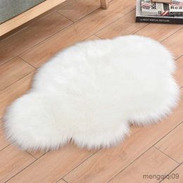 Carpet Fur Carpet Fashion Cloud Shape Carpets Long Plush Shaggy Rugs Living Room Kids Room Sofa Seat Room Mat