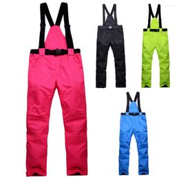 Skiing Pants Snow Elastic Waist Men Women Trousers Winter Skating Waterproof Insulated Snowboard Dropship