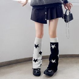 Women Socks Harajuku Warm Pile Kawaii Knit Love Foot Y2K Lingerie Accessories Calf Knee Lolita