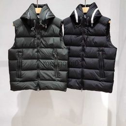 Men's Down Parkas 22 Autumn and winter new white goose down filled down hooded vest light warm fashion casual J231024