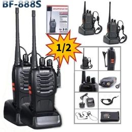 Walkie Talkie 2PCS/1PCS 5KM Range Wireless Walkie-Talkie Talkie UHF 400-470MHz 5W Handheld Two-way Ham RadioDesk ChargeBF888 231023