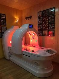 Spa Equipment Manufacturer With Commercial Used Massage LED Bed Spa Capsule Detoxifying Lose Weight Slimming Whitening Cabin 2024 New Style