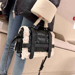Shoulder Bags fashion lambswool quilted women handbags design brand shoulder bags luxury pu leather space padded crossbody messenger bag 2022catlin_fashion_bags