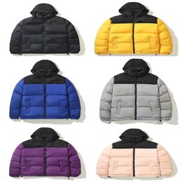 Men women puffer jacket autumn winter down jackets Couples Clothing face Coat Outerwear Puffer jacket letter printed down clothing size s-4xl casual long sleeve