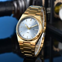 Top-Marke Tissoity Armbanduhren Männer Frauen Uhren Drei Nadeln Quarzuhr 1853 Luxus-Armbanduhr Stahlband Mode PRX Designer-Uhren Armband