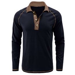 2023 New Men's Long Sleeve Polo T-shirt Men's Designer POLO Shirt