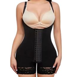 Waist Tummy Shaper European And American Four Breasted Body Shaping Jumpsuit With Waistband Tightening Underwear 231024