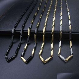 Other Titanium Steel Gold Plated Melon Chain Stainless Necklace Couple Models Elegant Jewelry Necklaces Pendants Otmiu