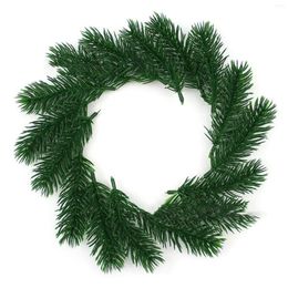 Decorative Flowers 10Pcs Artificial Green Plants Pine Needles Branches For Christmas Tree Wedding Party Decoration DIY Garland Wreath