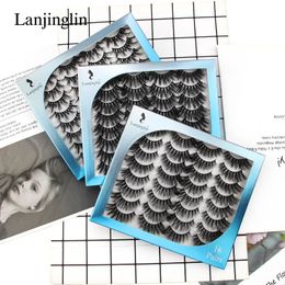 False Eyelashes 3 5 16 Pairs Natural 3D Mink Lashes Wispy Fluffy Multipack Fake Thick Long Makeup Extension Faux Cils 231024