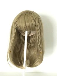 Dolls Latest Golden Sticked Hair for 22inch Reborn Doll Long Strainght hair 4855cm Silicone Baby DIY 231024