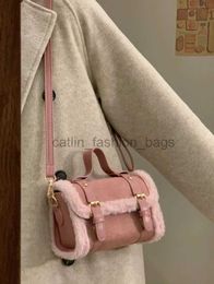 Shoulder Bags Handbags Fur Soft Plush Crossbody Bags for Retro Ladies Handbags Winter Fashion Female Simple Shoulder Bagscatlin_fashion_bags