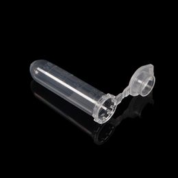 Wholesale- 500PCS Graduation 2ml Centrifuge Tube 2ml Volume Plastic Bottles with cap Transparent container Can legislate vials