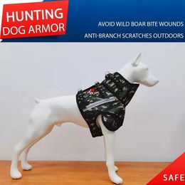 Dog Apparel Hunting Dog Catch Vest Wild Boar Outside Pig Hunting Clothes Hog Cut Gear Collar Protection 231024