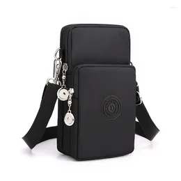 Evening Bags Mini Shoulder Bag High Quality Oxford Crossbody Vertical Phone Coin Wallet Waterproof Multi-color With Headphone Jack