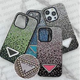 Glitzer Handyhülle Designer iPhone Hülle für iPhone 15 Pro Max Hüllen Apple iPhone 14 11 12 13 Pro Max X XR XS Bling Sparkling Gradient Strass Diamant 3D Crystal Cover