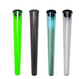 Pre Rolls Plastic Joint Packaging Tube 115mm Cone Vial Cigarette Waterproof Packing Pre-Roll Tubes Smell Proof Cigarette Solid Storage Box Wholesale