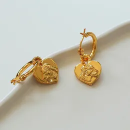 Hoop Earrings INS Fashion Lion Niche Personality Design Heart Shaped Animal Earring