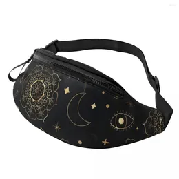Waist Bags Sun Moon Bag Boho Gold Space Polyester Funny Pack Woman