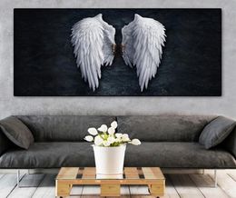 Modern Abstract Angel Wings Vintage Wall Posters Prints Black and White Wall Art Canvas Paintings Decorative Pictures for Living R1378674