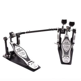 Drum Kit Pedal Tread Hammer Aluminum Alloy Professional Jazz Drum Foot Pedal Double Chain Cam Kick Drums Practice Accessories