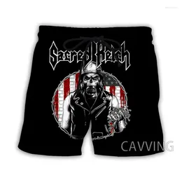 Men's Shorts CAVVING 3D Printed Sacred Reich Band Summer Beach Streetwear Quick Dry Casual Sweat For Women/men