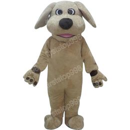 Halloween Brown Dog Mascot Costume Top Quality Cartoon Anime theme character Adults Size Christmas Party Outdoor Advertising Outfit Suit