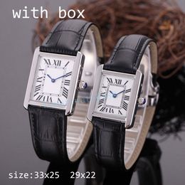 Womens Square Designer Diamond Watches High Quality Size 35X25 29X22 Girls' Valentine's Day Gift Quartz Movement Fashion Watch for Women