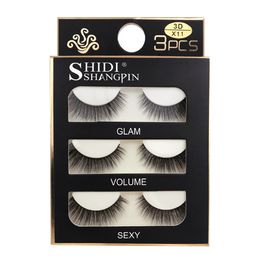 3Pairs/lot Messy 3D Mink Lashes Fluffy Wispy Natural Eyelashes Makeup Korean 10mm Lashes Cils Eyes Cosmetic