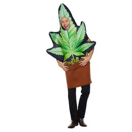 cosplay Eraspooky New Arrival Funny Potted for Adult Unisex Plant Cosplay Jumpsuits Halloween Costume Purim Carnival Partycosplay
