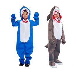 cosplay Eraspooky Funny Shark Sack Cosplay Props Sharks Jumpsuit Halloween Costume for Kids Baby Candy Gift Bags Children School Bagcosplay