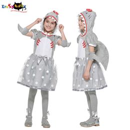 cosplay Eraspooky Girl's Sweetie Halloween Costume for Kids New Arrival 2021 Child Cute Shark Fancy Dresscosplay