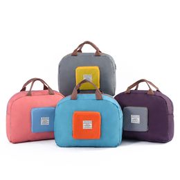 Foldable Storage Bag Organizer Travel Shopping Shoulder Handbag Portable Clothing Bags Waterproof Large Capacity Luggage Bag