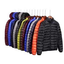 Men's Down Parkas Men's all-season ultra-lightweight foldable down jacket Large size waterproof windproof breathable jacket Men's hoodie jacket J231024