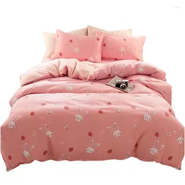 Bedding Sets Cartoon Pattern Quilt Cover Pillow Case Family Bed Sheet Children's Set