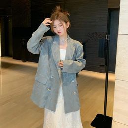 Women's Suits High Quality Jacquard Suit Jacket Black Beige Gray Spring Autumn Women Casual Notched Collar Long Sleeve Female Blazers Coat