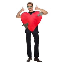 cosplay Eraspooky Funny Adult Red Love Heart Costume Unisex Cupid Arrow Cosplay Outfit Halloween Carnival Party Valentines Day Dress Upcosplay